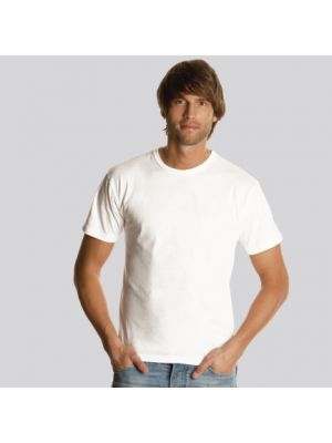 Camisetas manga corta keya mc130w de 100% algodón con logo vista 1