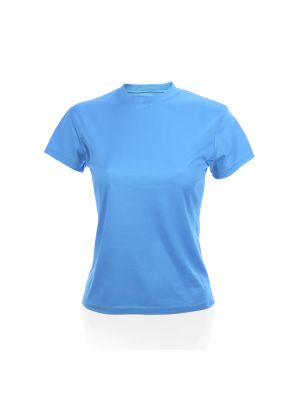 T-shirt tecnic plus tecniche da donna in poliestere con visuale pubblicitaria 1