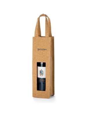Accessori per il vino borba. borsa per 1 bottiglia sughero ecologico con la pubblicità immagine 1