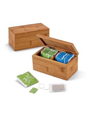 Decorazioni burdock. scatola per tè bambù ecologico da personalizzare immagine 2