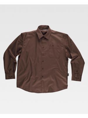Camicie da lavoro Workteam con colletto classico e tasca in poliestere per personalizzare vista 1