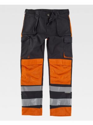 Pantaloni riflettenti della squadra di lavoro combinati con poliestere per personalizzare la vista 1