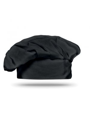 Cappello da cuoco da cucina e stoviglie (130grm2) in 100% cotone con visuale pubblicitaria 1