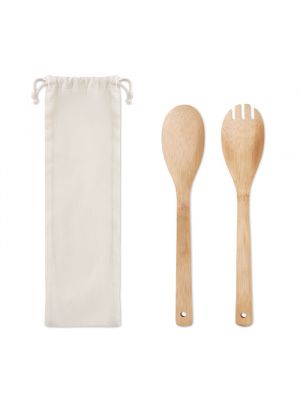 Utensilios de cocina mayen set set de 2 utensilios cocina de madera ecológico para personalizar vista 1