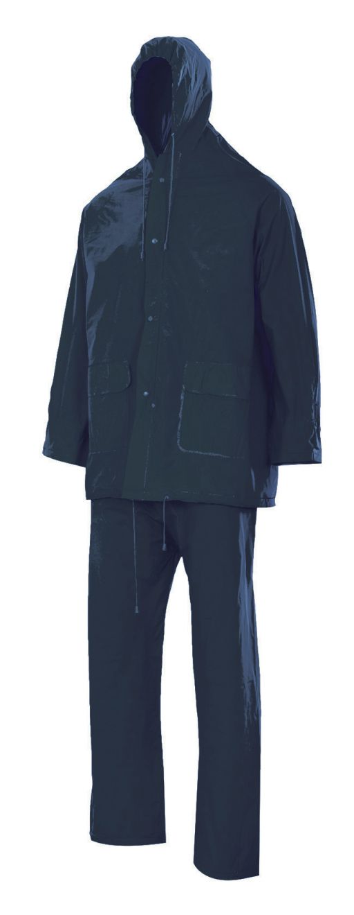 Impermeabili e giacche a vento velilla vestito anti pioggia due pezzi con cappuccio pvc con logo immagine 1