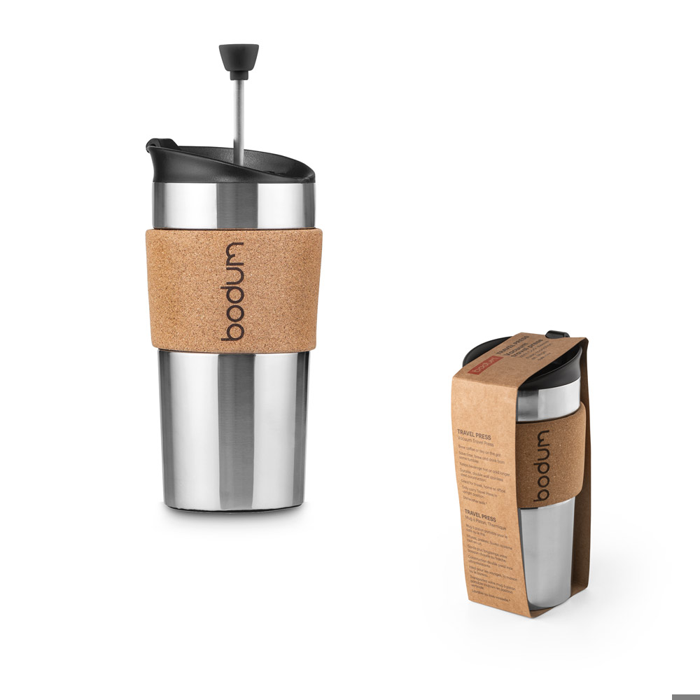 TRAVEL PRESS CORK. taza de viaje 450ml