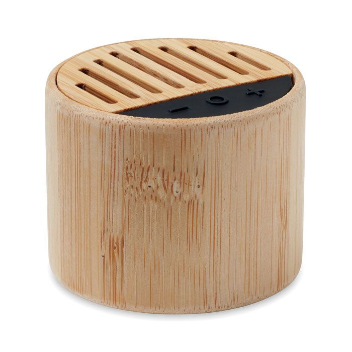 ROUND LUX Speaker wireless tondo in bambù
