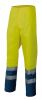 Pantaloni catarifrangenti velilla vel158 cotone giallo fluo blu navy con logo immagine 1