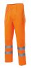 Pantaloni catarifrangenti velilla vel160 cotone arancione fluo con logo immagine 1