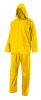 Impermeabili e giacche a vento velilla vestito anti pioggia due pezzi con cappuccio nascosto poliestere giallo con logo immagine 1
