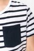 T-shirt bambino manica corta a righe stile marinai