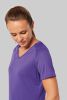 T-shirt donna sportiva a manica corta scollo a V Maniche corte