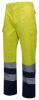 Pantaloni catarifrangenti velilla vel303001 cotone giallo fluo blu navy stampato immagine 1