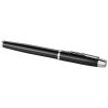 Bolígrafos de lujo im roller de metal negro intenso con logo vista 1