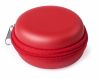 Usb personalizados shilay de polipiel rojo con publicidad vista 1