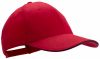 Cappellini personalizzati rubec 100% cotone rosso con logo immagine 1