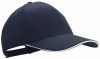 Cappellini personalizzati rubec 100% cotone blu navy con logo immagine 1