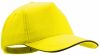 Cappellini personalizzati kisse 100% cotone giallo con la pubblicità immagine 1