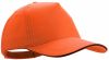 Cappellini personalizzati kisse 100% cotone arancione con la pubblicità immagine 1