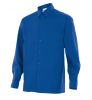 Camicie da lavoro velilla camicia manica lunga cotone bluette con logo immagine 1