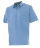 Camicie da lavoro velilla camicia manica corta cotone celeste con logo immagine 1
