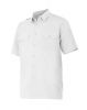 Camicie da lavoro velilla camicia a maniche corte con alamari cotone bianco con logo immagine 1