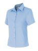 Camicie da lavoro velilla camicia da donna a maniche corte cotone celeste immagine 1