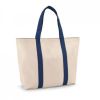 Shopper ville 100% cotone blu stampato immagine 1