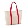 Shopper ville 100% cotone rosso stampato immagine 1