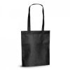 Shopper macy tessuto non tessuto nero con logo immagine 1