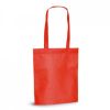 Shopper macy tessuto non tessuto rosso con logo immagine 1