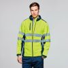 Softshell catarifrangenti roly antares poliestere blu navy giallo fluo immagine 1