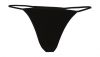 Indumenti intimi bella tanga bikini in cotone spandex nero immagine 1