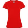 Magliette sportive roly montecarlo woman poliestere rosso con la pubblicità immagine 1