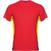 Magliette sportive roly tokyo poliestere rosso giallo da personalizzare immagine 1