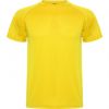 Magliette sportive roly montecarlo poliestere giallo con la pubblicità immagine 1