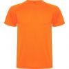 Magliette sportive roly montecarlo poliestere arancione fluo con la pubblicità immagine 1