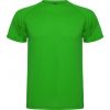 Magliette sportive roly montecarlo poliestere verde felce con la pubblicità immagine 1