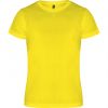Magliette sportive roly camimera poliestere giallo fluo con la pubblicità immagine 1