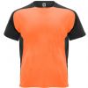 Magliette sportive roly bugatti poliestere arancione fluo nero immagine 1