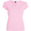 Magliette a manica corta roly belice woman cotone rosa chiaro con logo immagine 1