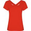Magliette a manica corta roly agnese woman cotone rosso stampato immagine 1