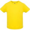 Magliette a manica corta roly baby 100% cotone giallo stampato immagine 1