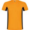 Magliette sportive roly shanghai poliestere arancione fluo nero immagine 1
