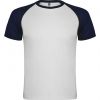 Magliette sportive roly indianapolis poliestere bianco blu navy immagine 1