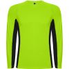 Magliette sportive roly shanghai ls poliestere verde fluo nero da personalizzare immagine 1