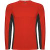 Magliette sportive roly shanghai ls poliestere rosso piombo scuro da personalizzare immagine 1