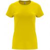 Magliette a manica corta roly capri woman 100% cotone giallo con la pubblicità immagine 1
