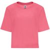 Magliette a manica corta roly dominica woman 100% cotone rosa lady fluo con la pubblicità immagine 1