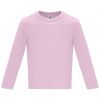 Magliette a manica lunga roly baby ls 100% cotone rosa chiaro da personalizzare immagine 1